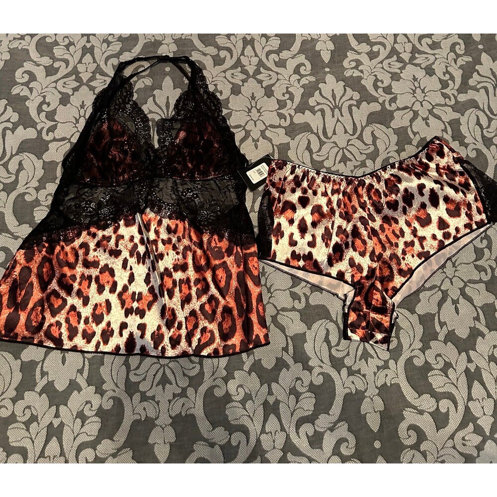 nwt small frederick's of hollywood 2pc sleep set